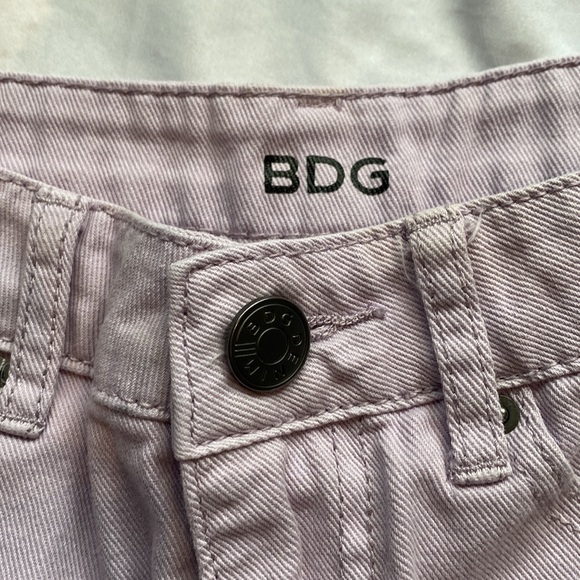 BDG Urban Outfitters Jean High Rise Dree Cheeky Shorts Violet Purple Size 27 - Picture 4 of 5